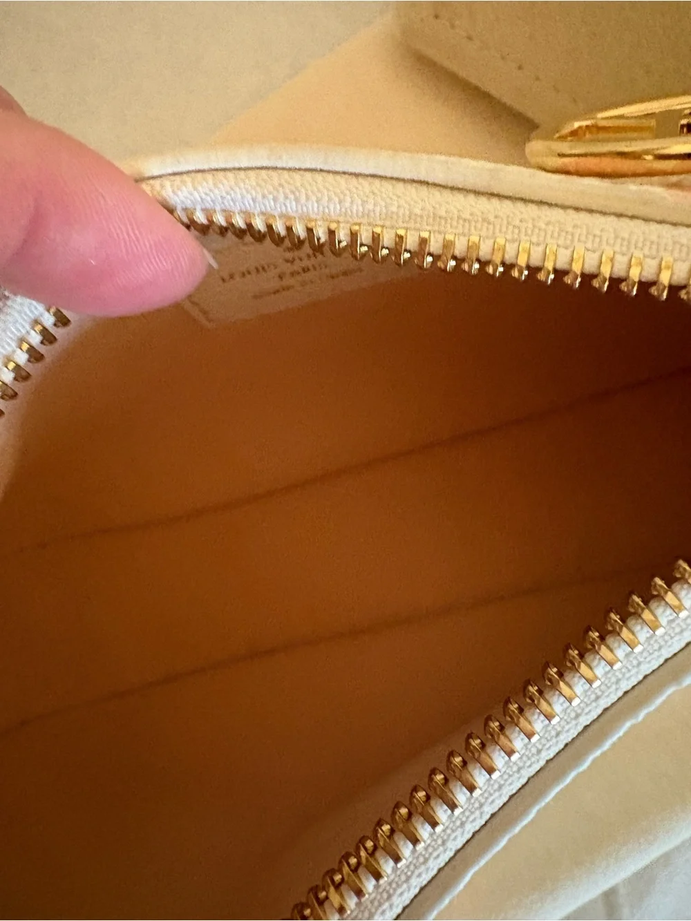 Louis Vuitton White & Pink Mini Moon Bag